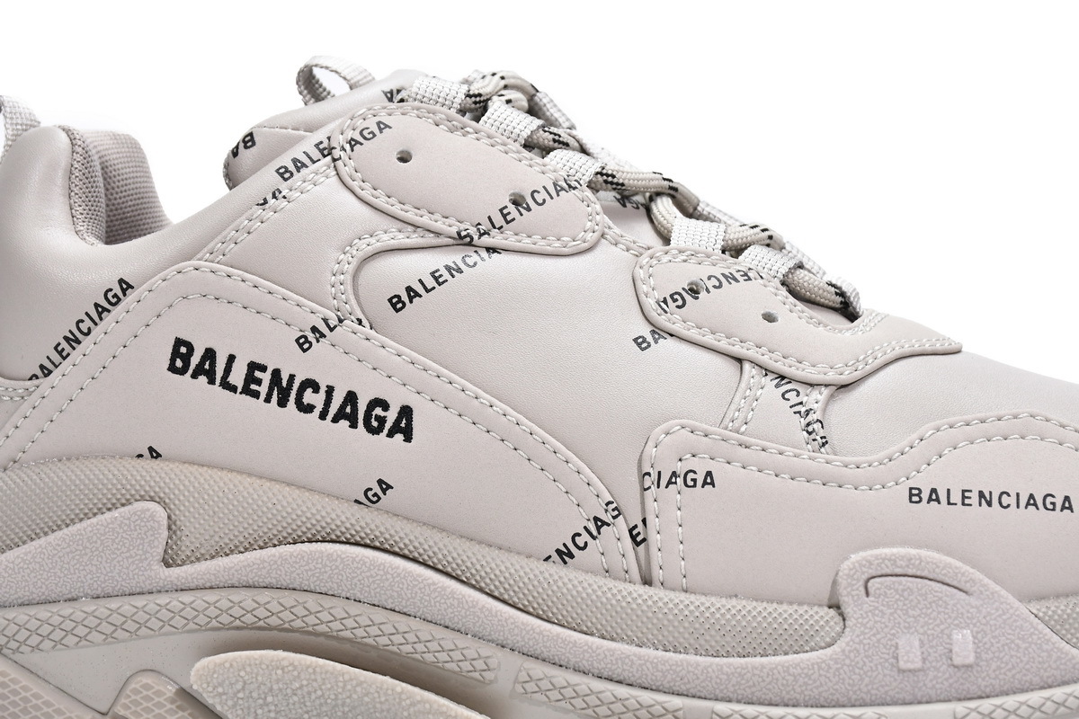 Balenciaga Triple S Letter Beige 524039 W2FA1 9710