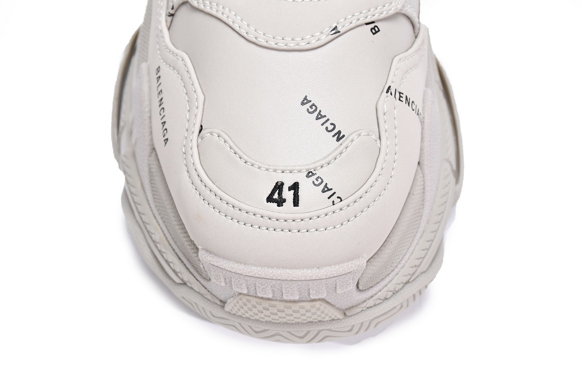 Balenciaga Triple S Letter Beige 524039 W2FA1 9710