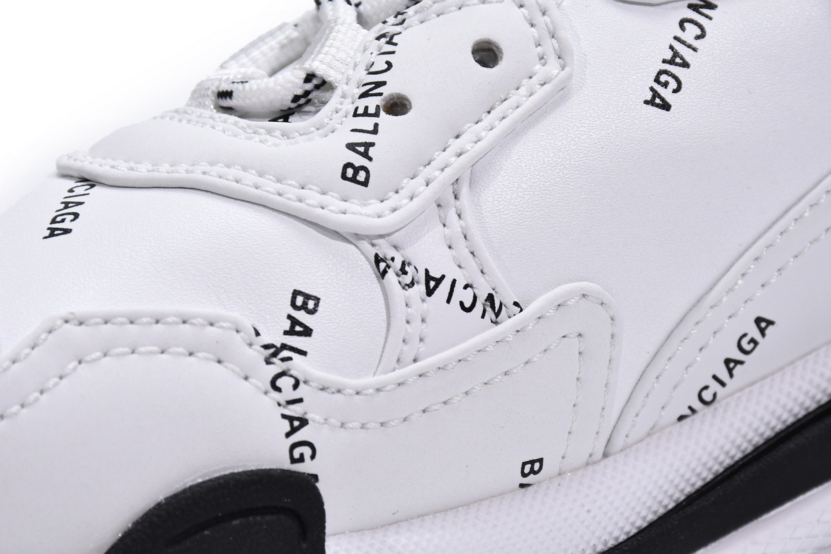 Balenciaga Triple S Letter White Rose Red 524039 W2FA4 9155