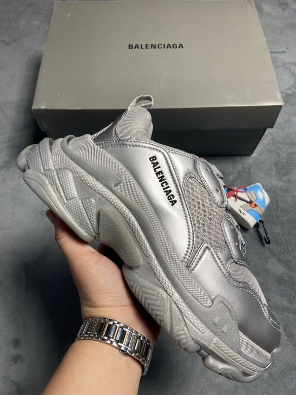 Balenciaga Triple S Light Gray Silver 536737 W2FS2 8100