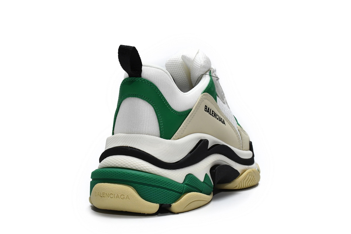 Balenciaga Triple S White Green 536737 W09O1 9090