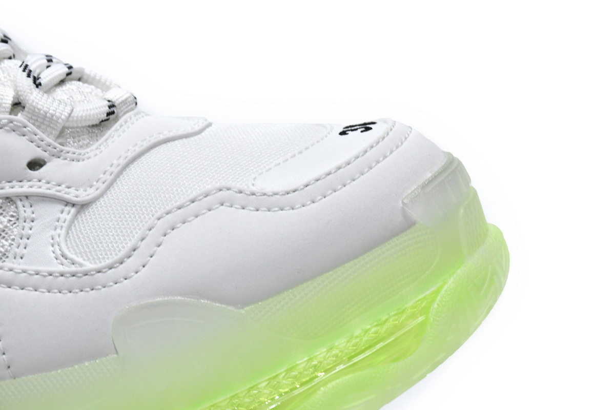 Balenciaga Triple S White Green 544351 W0901 9010