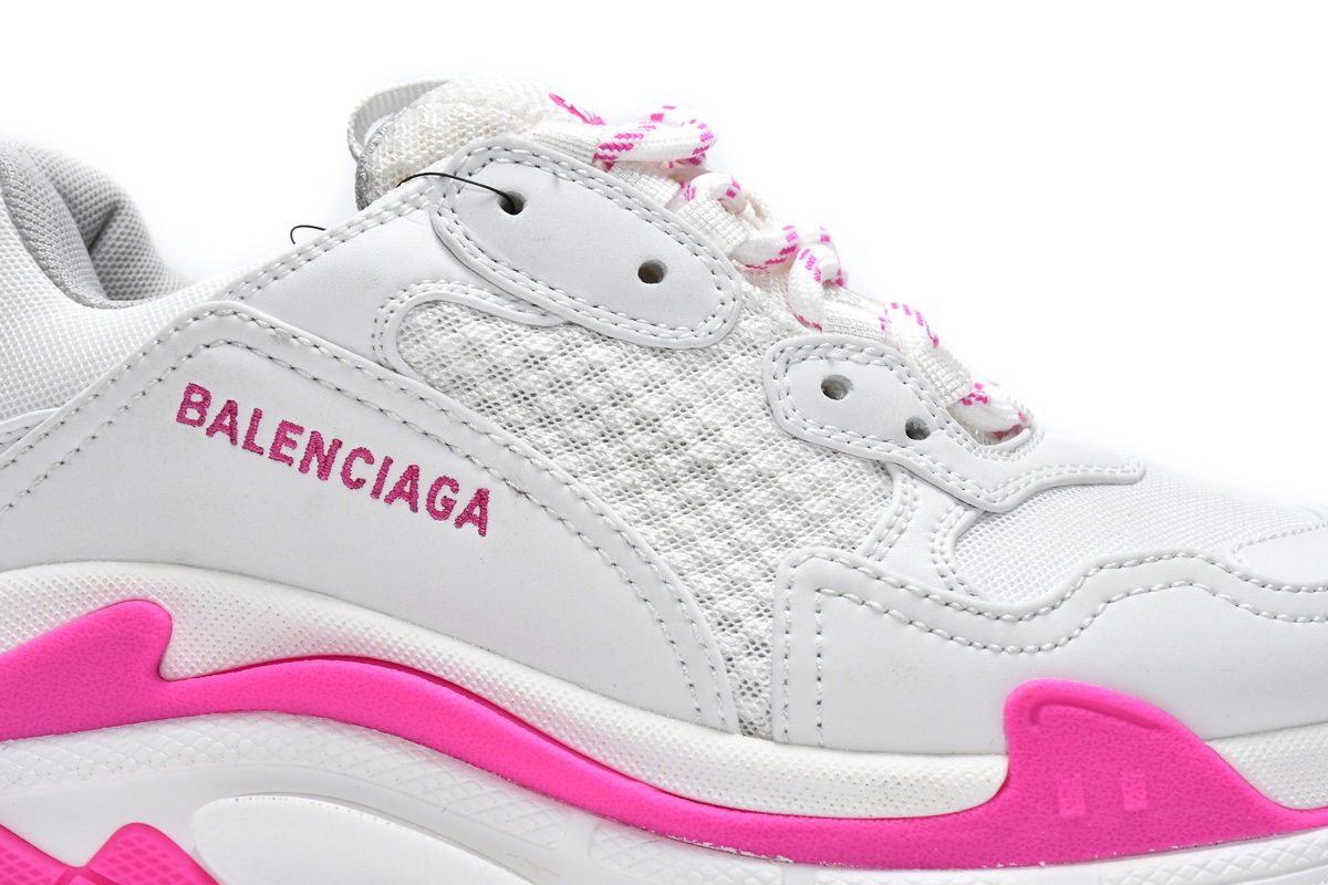 Balenciaga Triple S White Peach Red 536737 W2CA3 3890