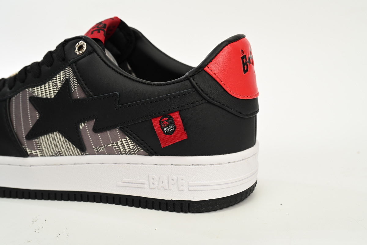 A Bathing Ape Bape Sta Low Black and Red Co Branding 7123-191-901