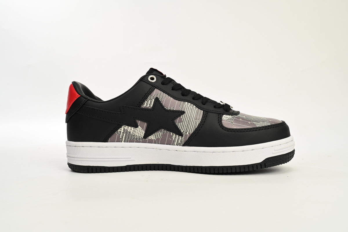A Bathing Ape Bape Sta Low Black and Red Co Branding 7123-191-901