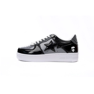 A Bathing Ape Bape Sta Low Black Grey Baolan 1H20 191 046 01