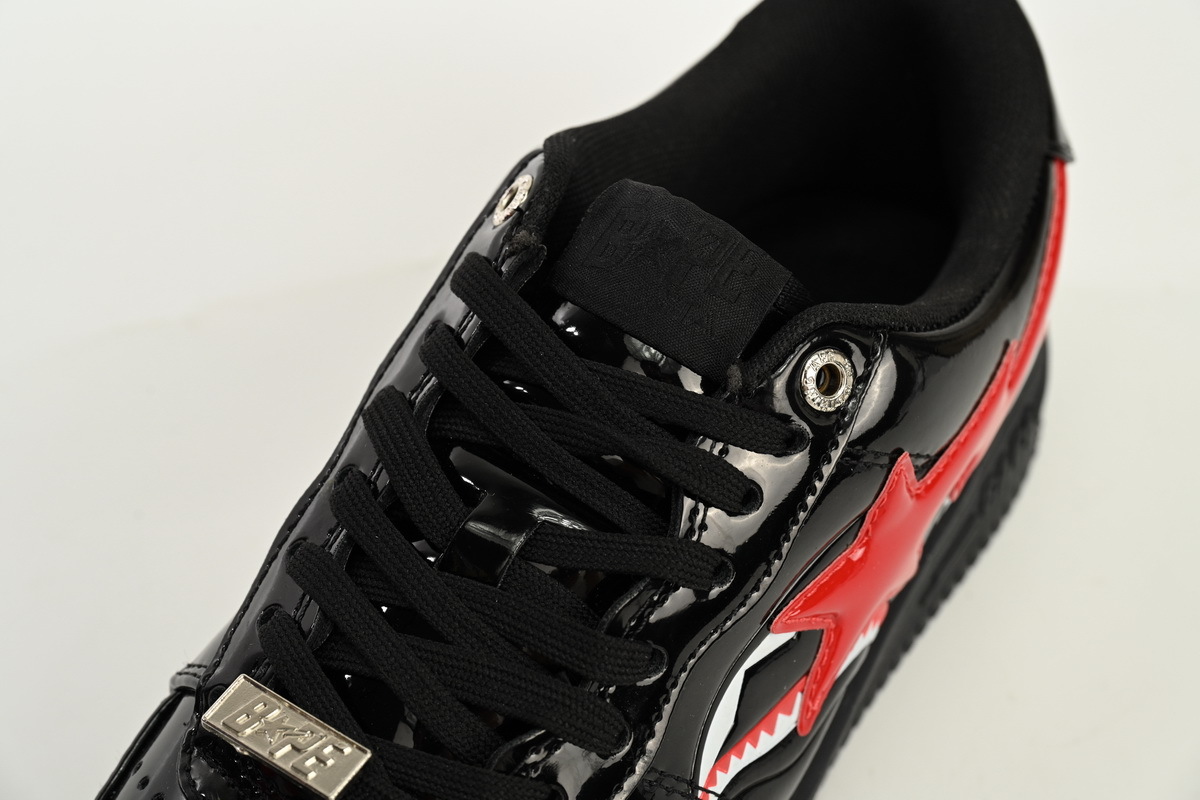 A Bathing Ape Bape Sta Low Black Shark 1H30 191 012