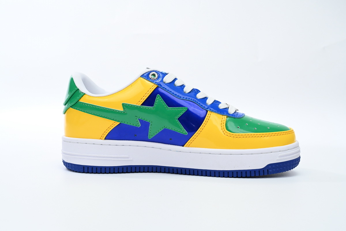A Bathing Ape Bape Sta Low Black Yellow Green Orchid 1180 191 004