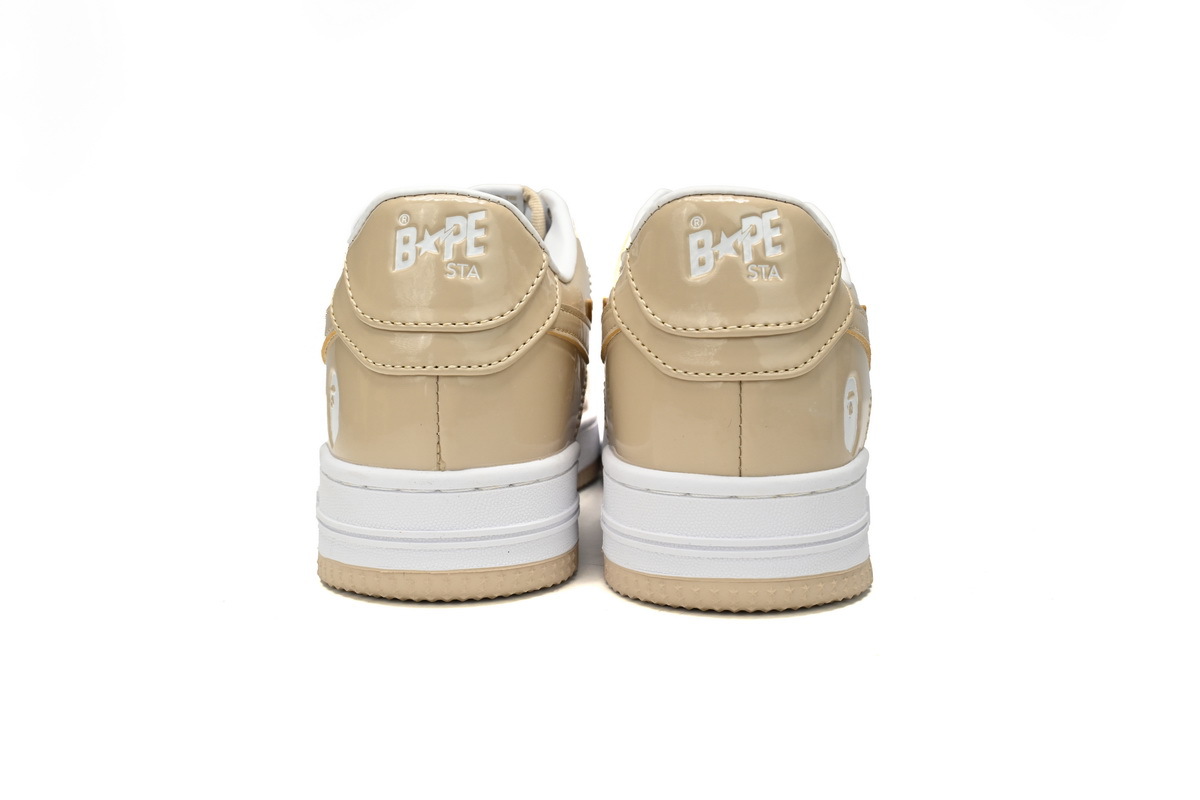 A Bathing Ape Bape Sta Low Brown White Mirror Surface 1170-191-022