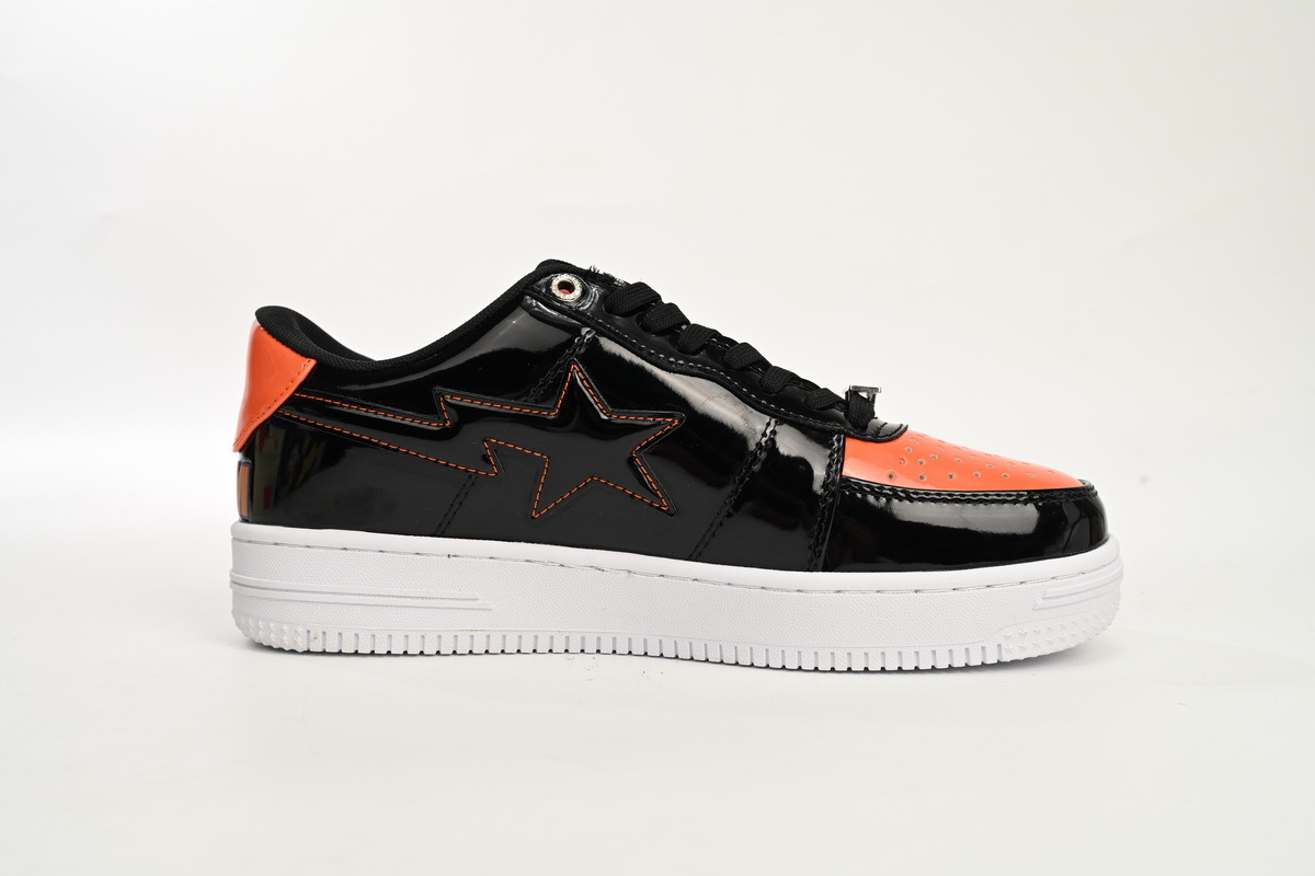 A Bathing Ape Bape Sta Low Orange Shark 1H30-191-005