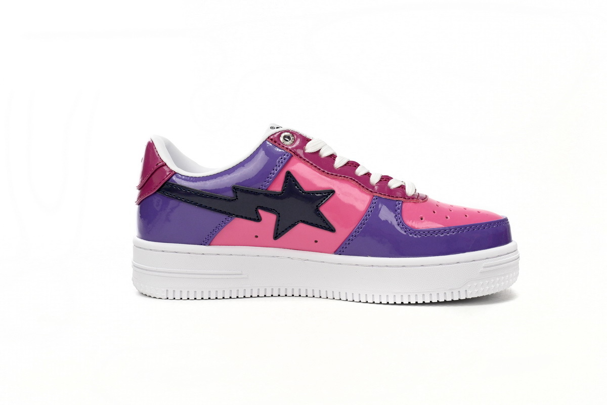 A Bathing Ape Bape Sta Low Purple Mirror Surface 1H20 191 046