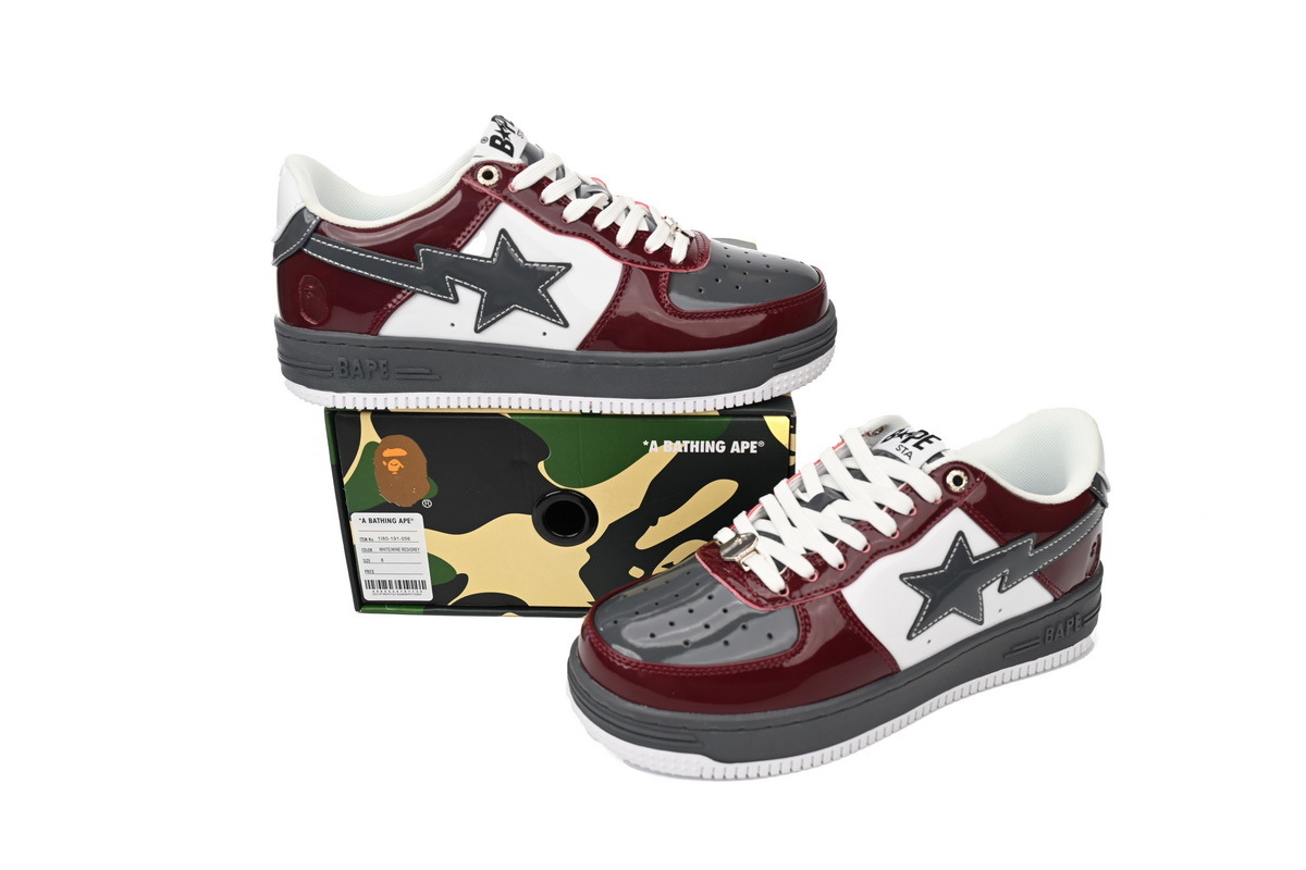 A Bathing Ape Bape Sta Low Sprinkle Red 1180-191-0096