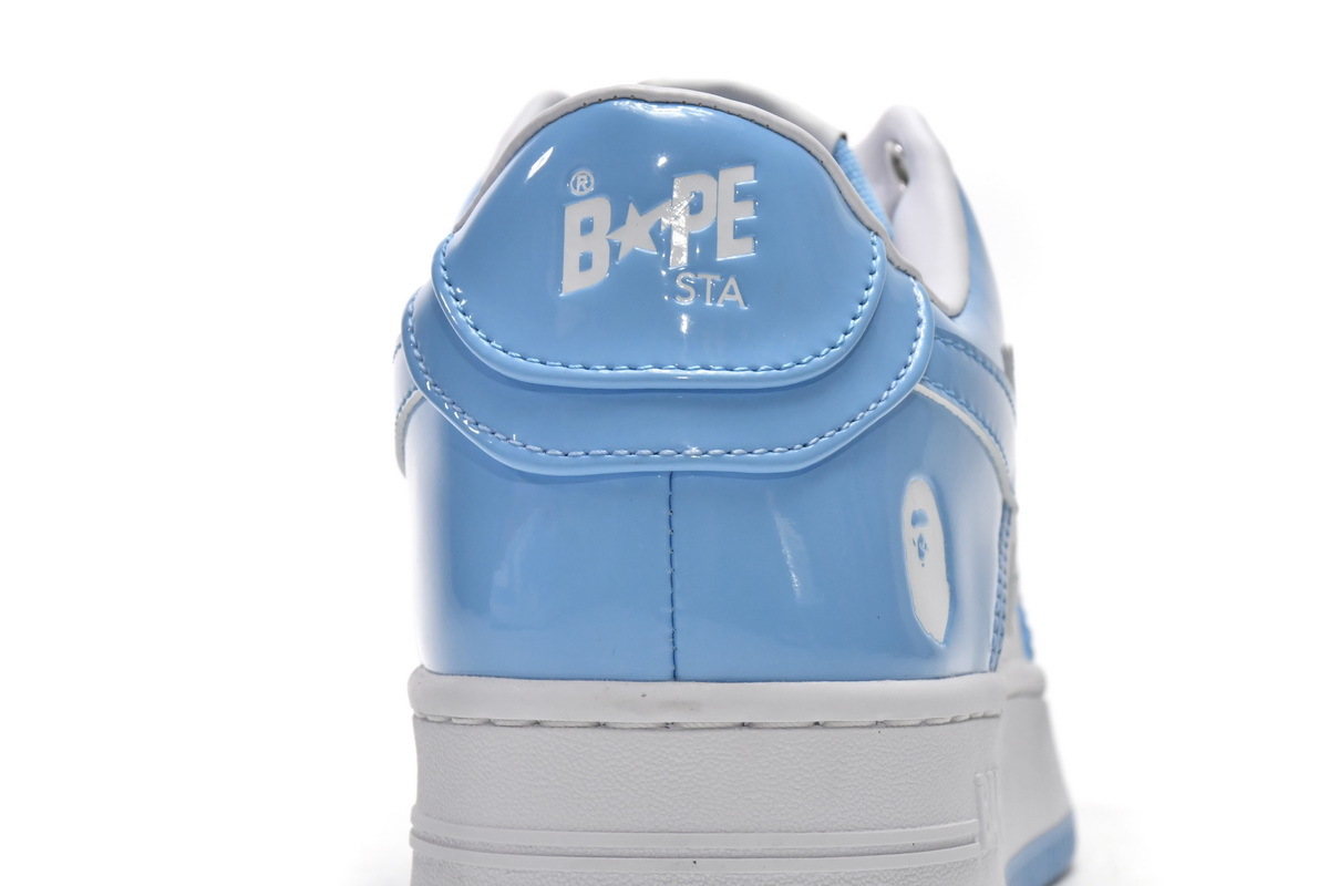 A Bathing Ape Bape Sta Low White Blue 1M70-191-001