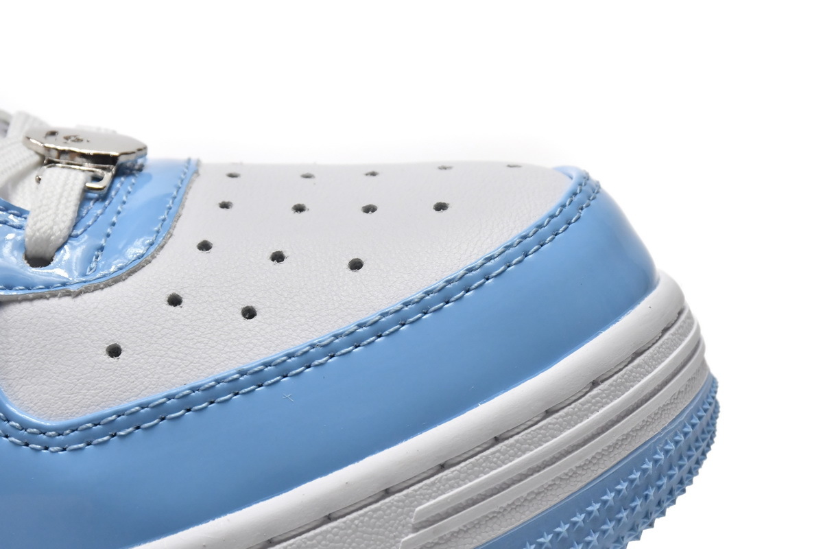 A Bathing Ape Bape Sta Low White Blue 1M70-191-001