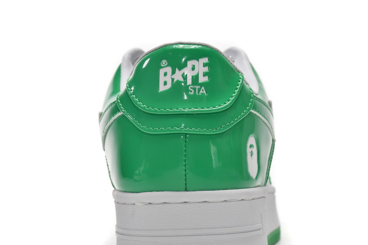 A Bathing Ape Bape Sta Low White Green 1H70-191-001