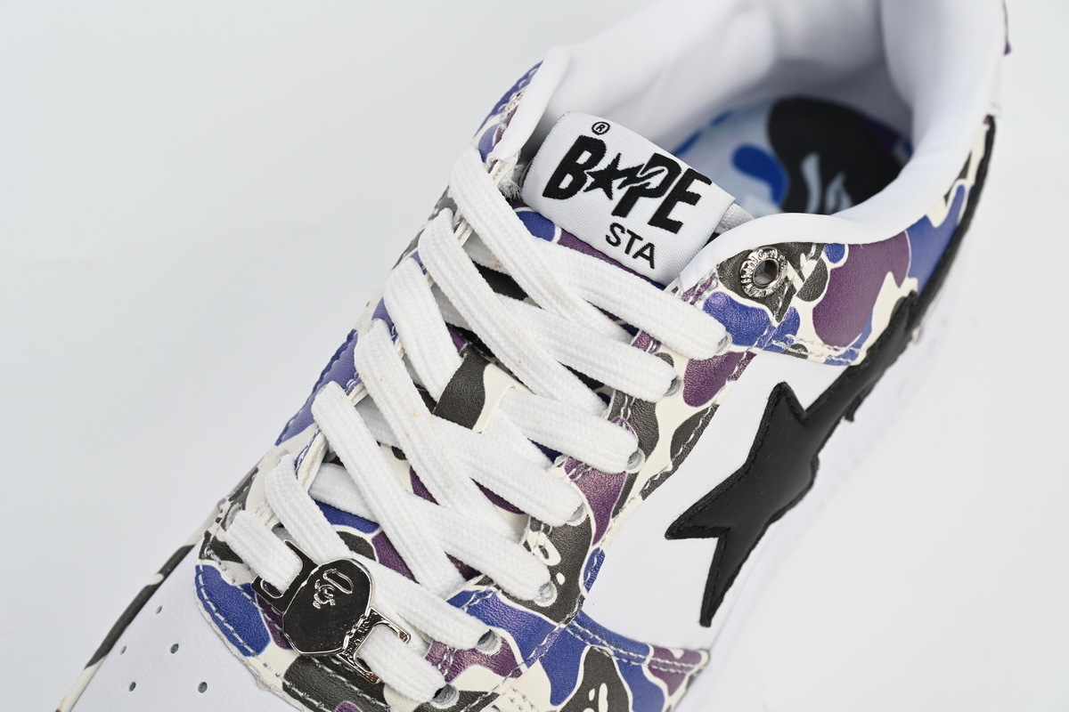 A Bathing Ape Bape Sta Low White Purple Color Spray 1H30-191-004