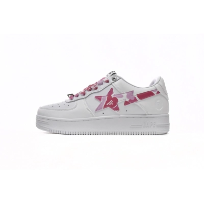 A Bathing Ape Bape Sta Low White Red Camouflage 1H20-191-045 01