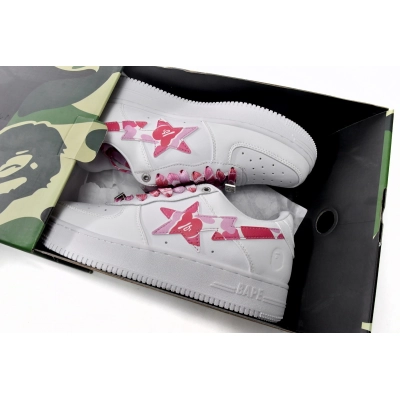 A Bathing Ape Bape Sta Low White Red Camouflage 1H20-191-045 02