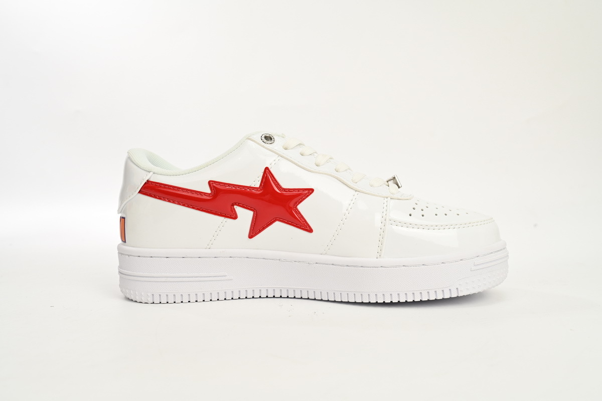 A Bathing Ape Bape Sta Low White Shark 1F70-191-004