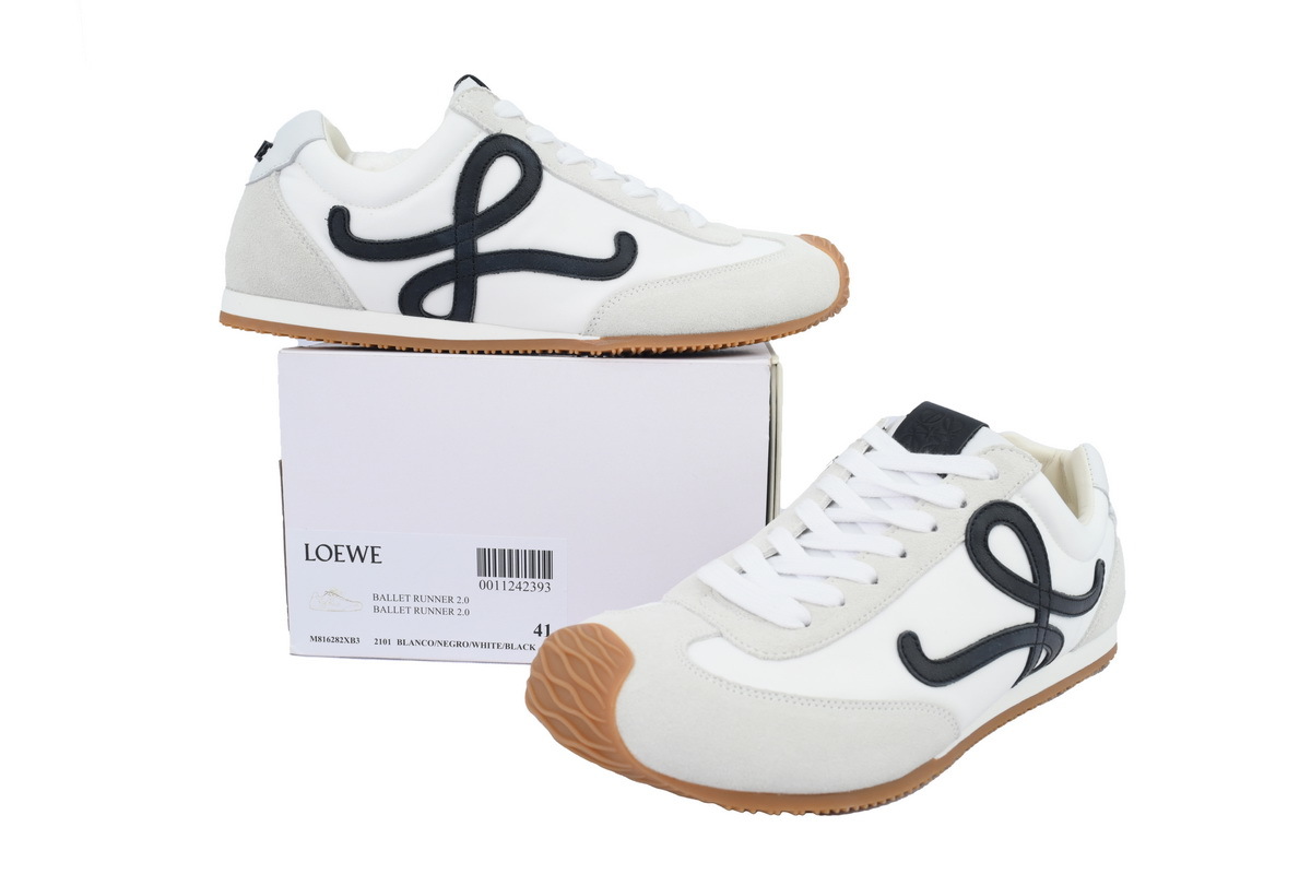 LOEWE Ballet Runner 2.0 White Black LLBR282X01-2101 