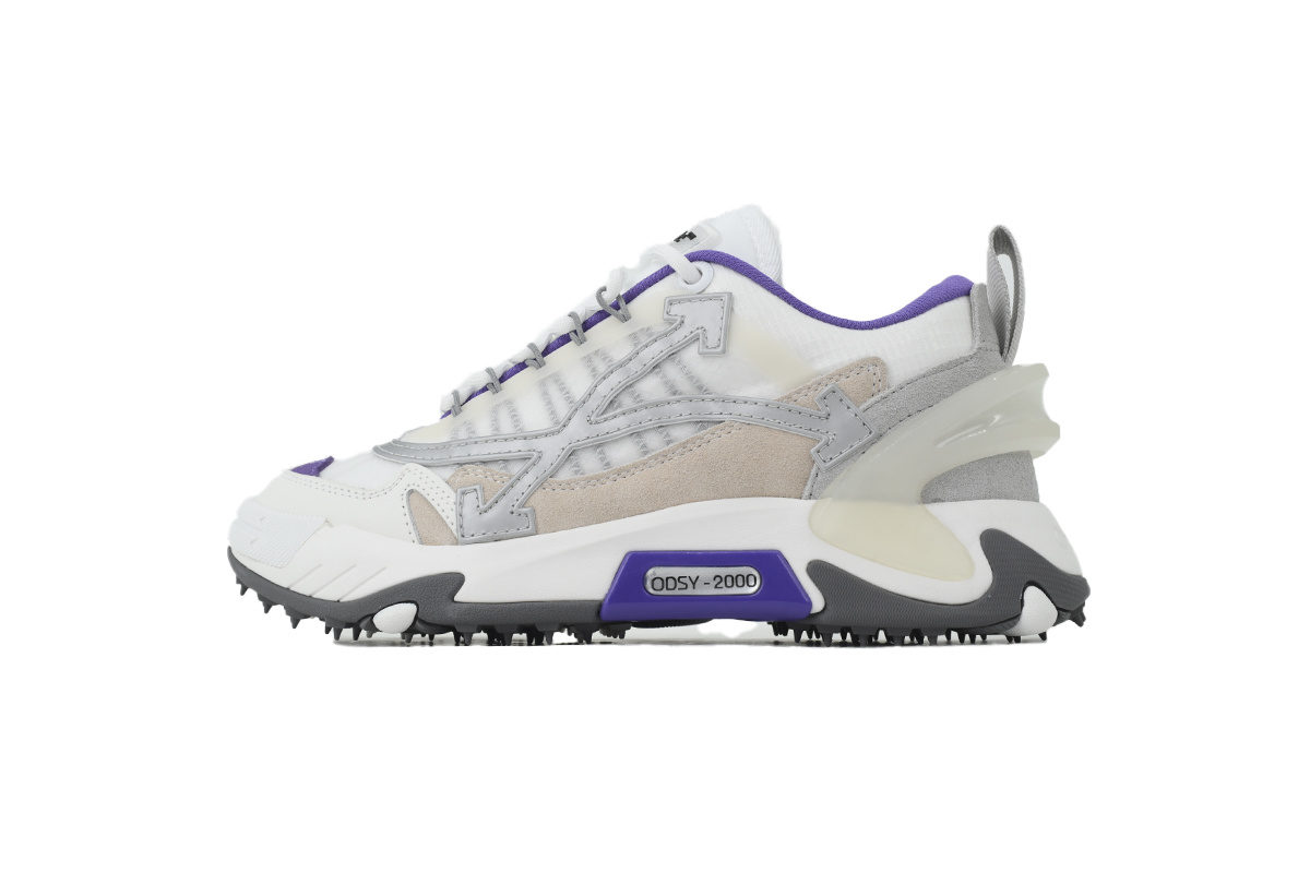 Off-White ODSY-2000 White Purple OMIA268F 23FAB00 20137