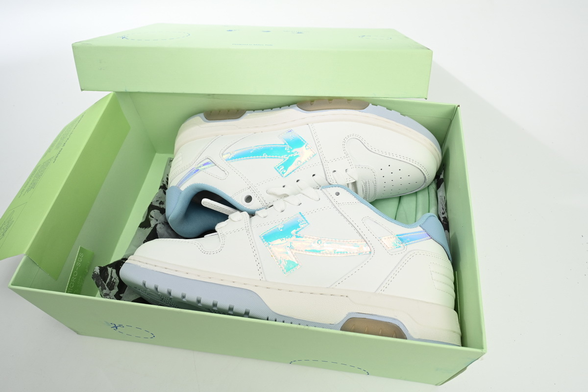 Off-White Out Of Office Blue White Blue Discoloration OMIA189 S21LEA 00300180