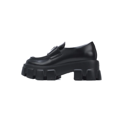 Prada Platform Loafers Black 01