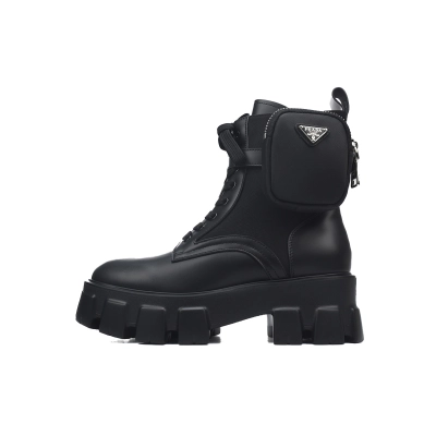 Prada HM Pocket Boots Black 01