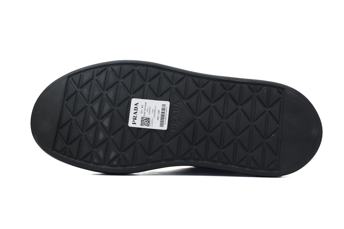 Prada HM  Plaid Platform Sneakers Black