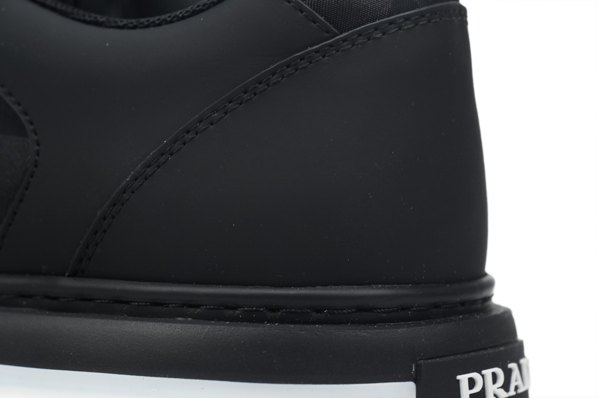 Prada HM  Plaid Platform Sneakers Black