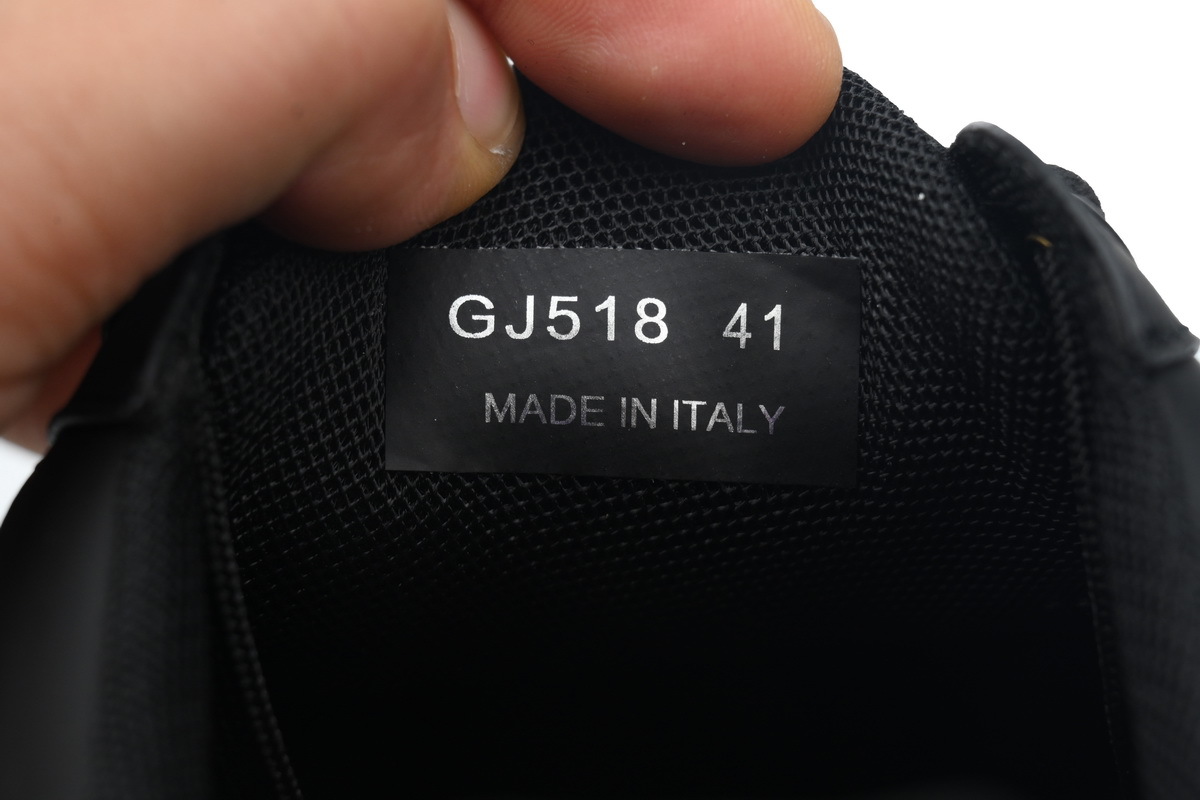 Prada HM  Plaid Platform Sneakers Black