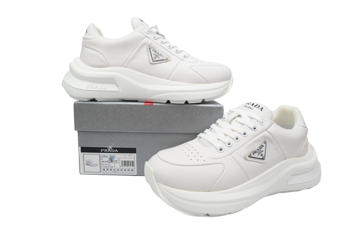 Prada HM  Puffer Low Top Sneakers White