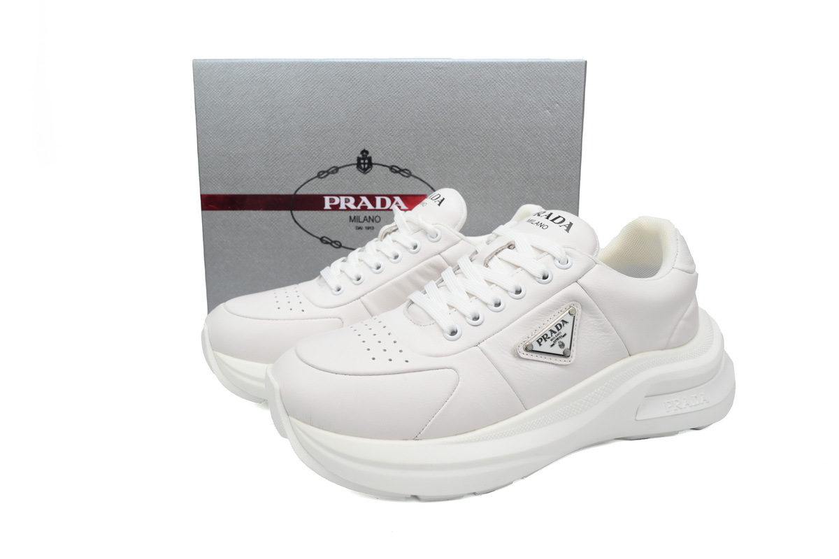 Prada HM  Puffer Low Top Sneakers White
