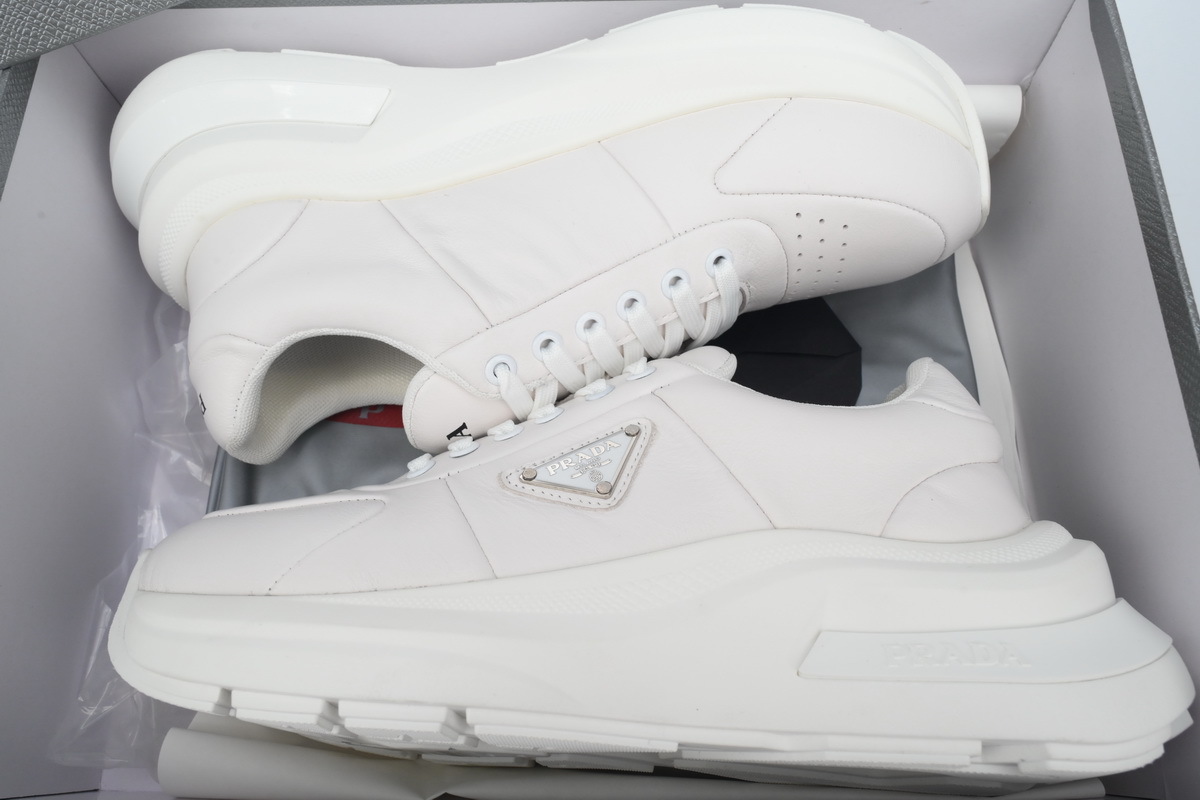 Prada HM  Puffer Low Top Sneakers White