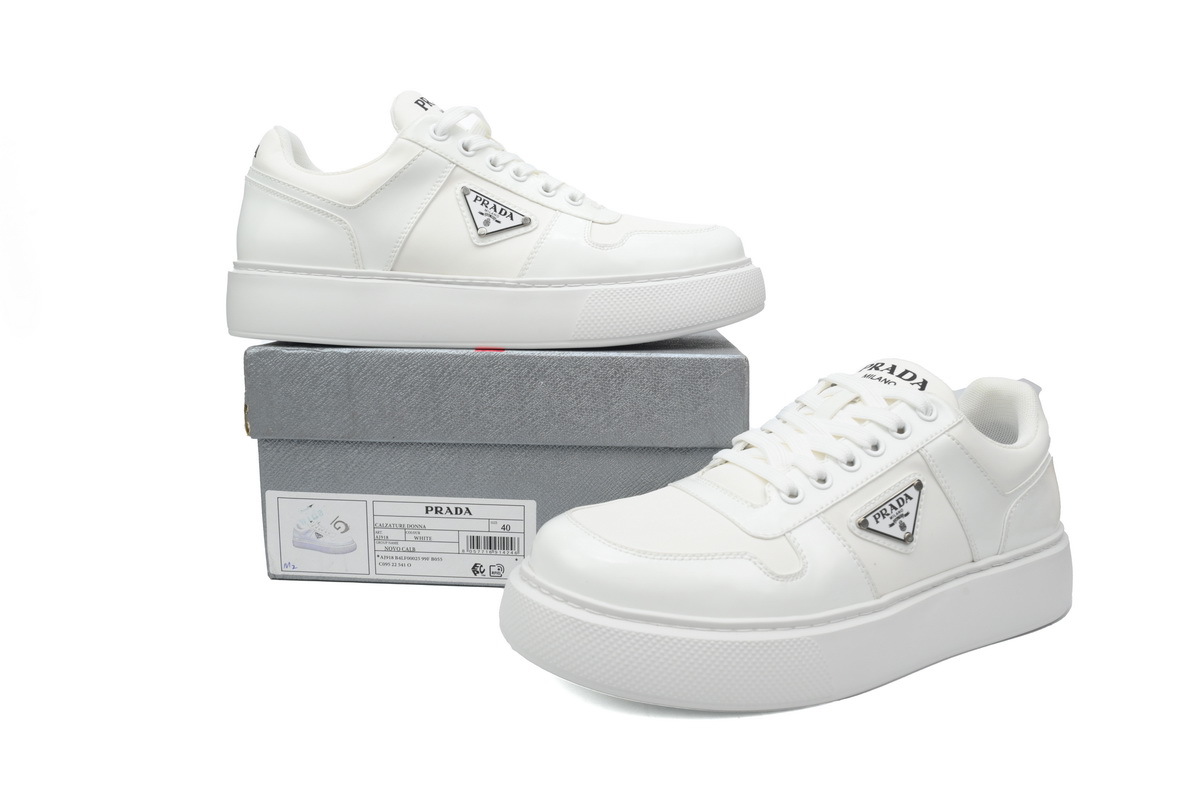 Prada HM Platform Sneakers White