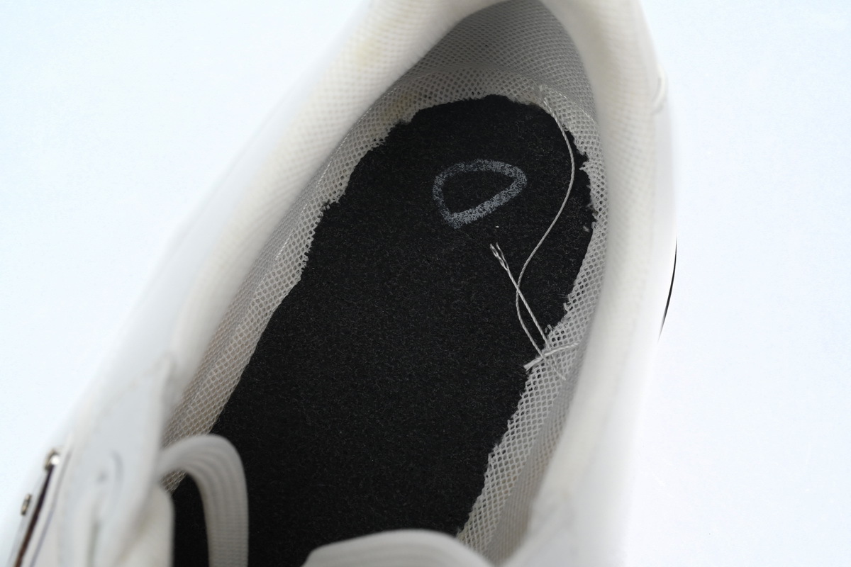 Prada HM  Plaid Platform Sneakers White