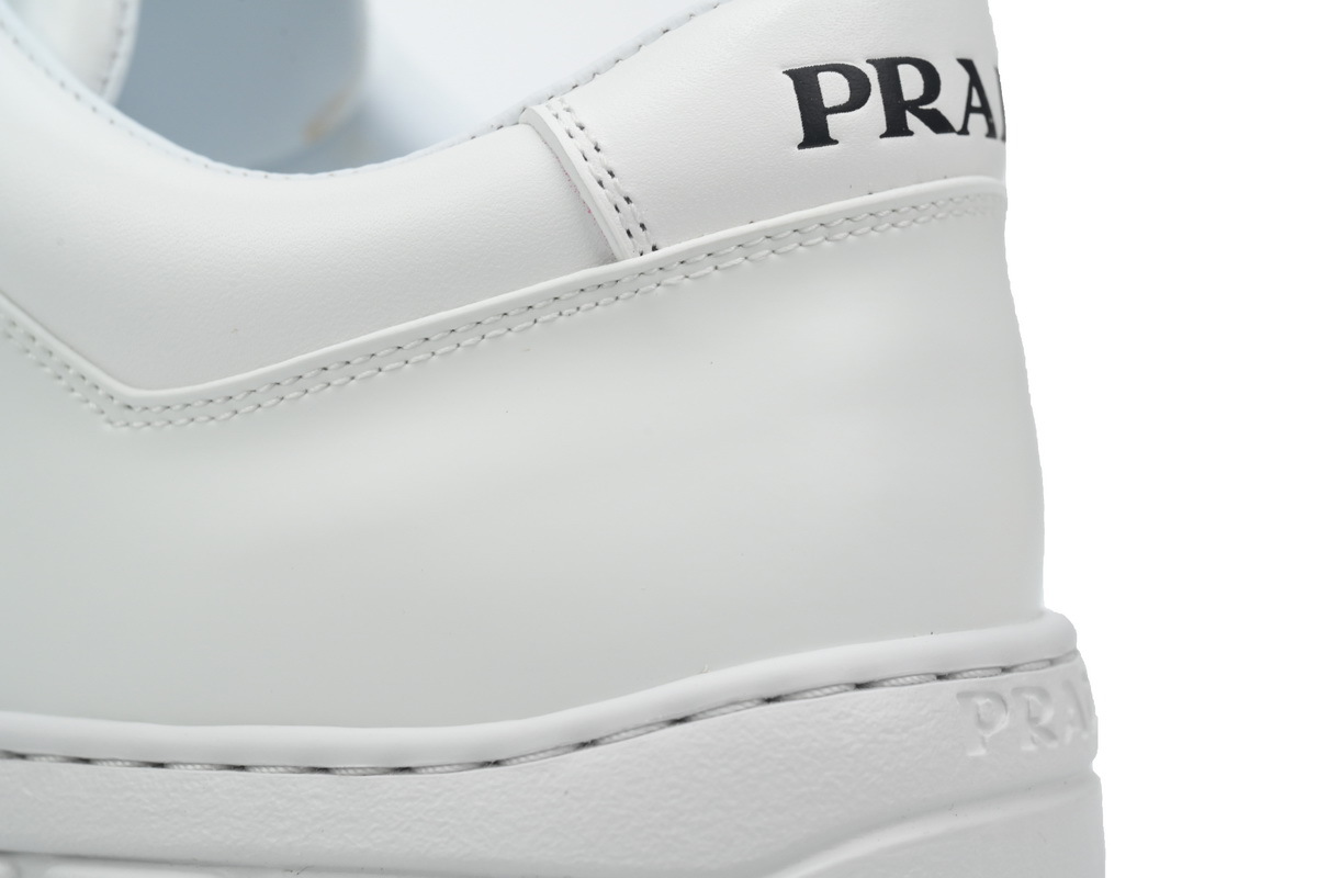 Prada HM  Sawtooth Sole Low Top Sneakers White