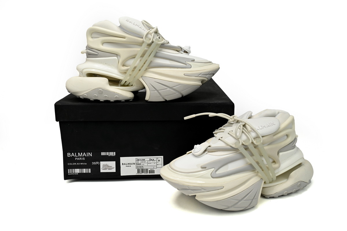 BALMAIN Multikolor Buty sportowe All White YM1VJ309