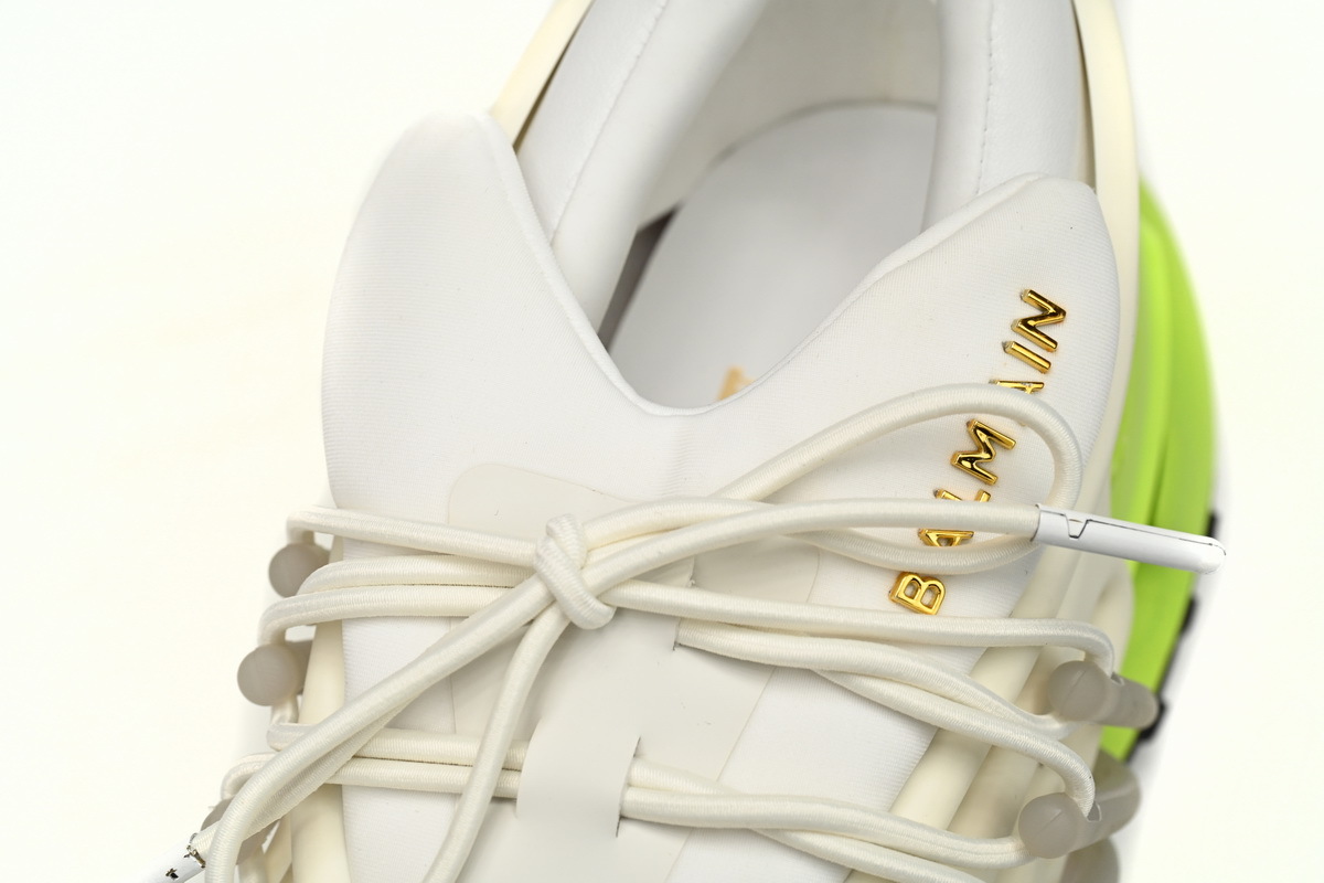 BALMAIN Multikolor Buty sportowe Black, white, and green YM1VJ309