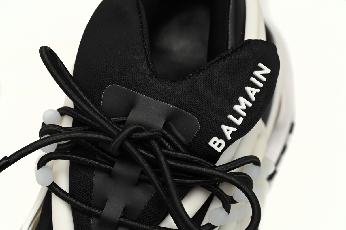BALMAIN Multikolor Buty sportowe Black And White YM1VJ309