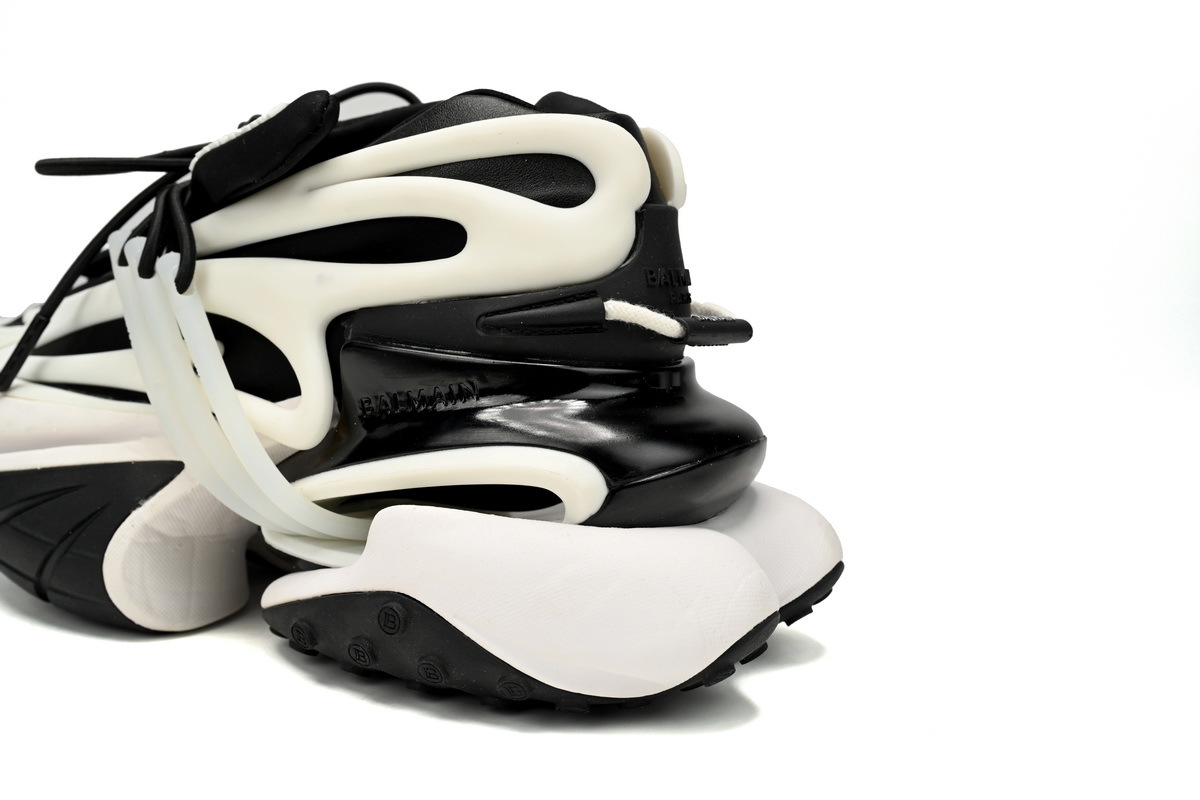 BALMAIN Multikolor Buty sportowe Black And White YM1VJ309