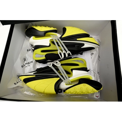 BALMAIN Multikolor Buty sportowe Black And Yellow YM1VJ309 02