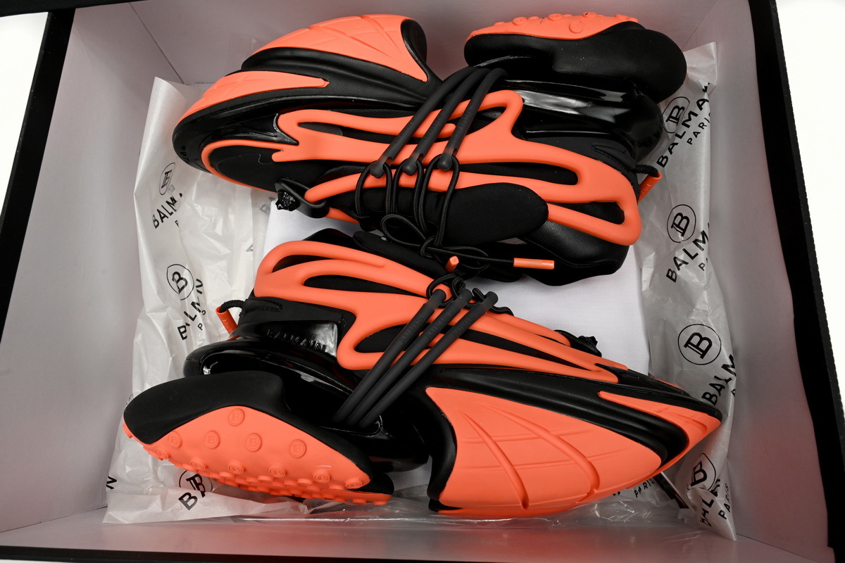 BALMAIN Multikolor Buty sportowe Black orange YM1VJ309