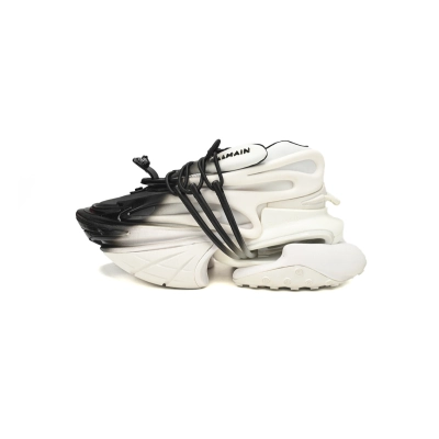 BALMAIN Multikolor Buty sportowe White and Black YM1VJ309 01