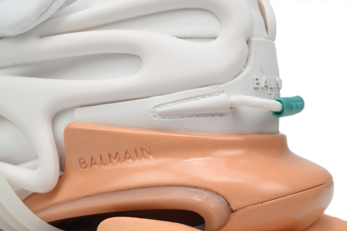 BALMAIN Multikolor Buty sportowe White Green Orange YM1VJ309