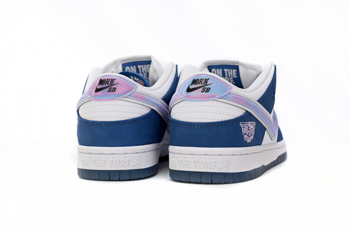 Born x Raised x Nike SB Dunk Low Blue White FN7819-400
