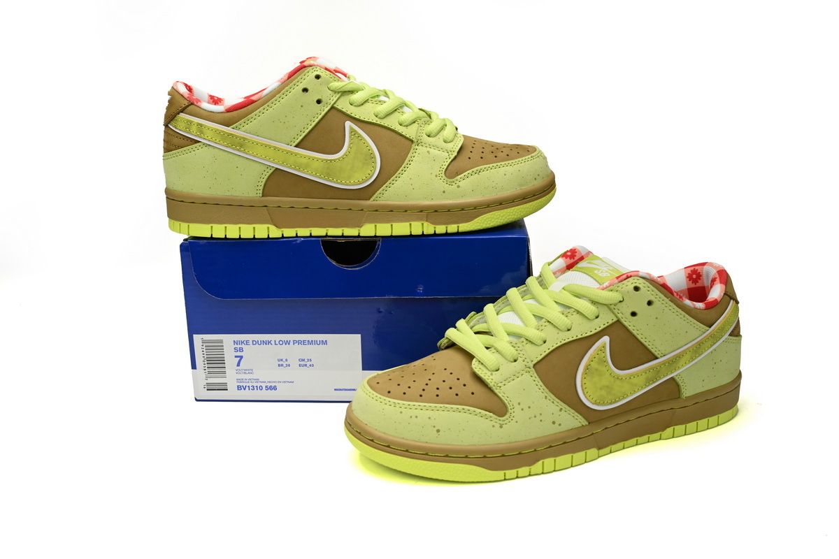 CONCEPTS x Nike Dunk SB Fluorescent Yellow Lobster BV1310-566