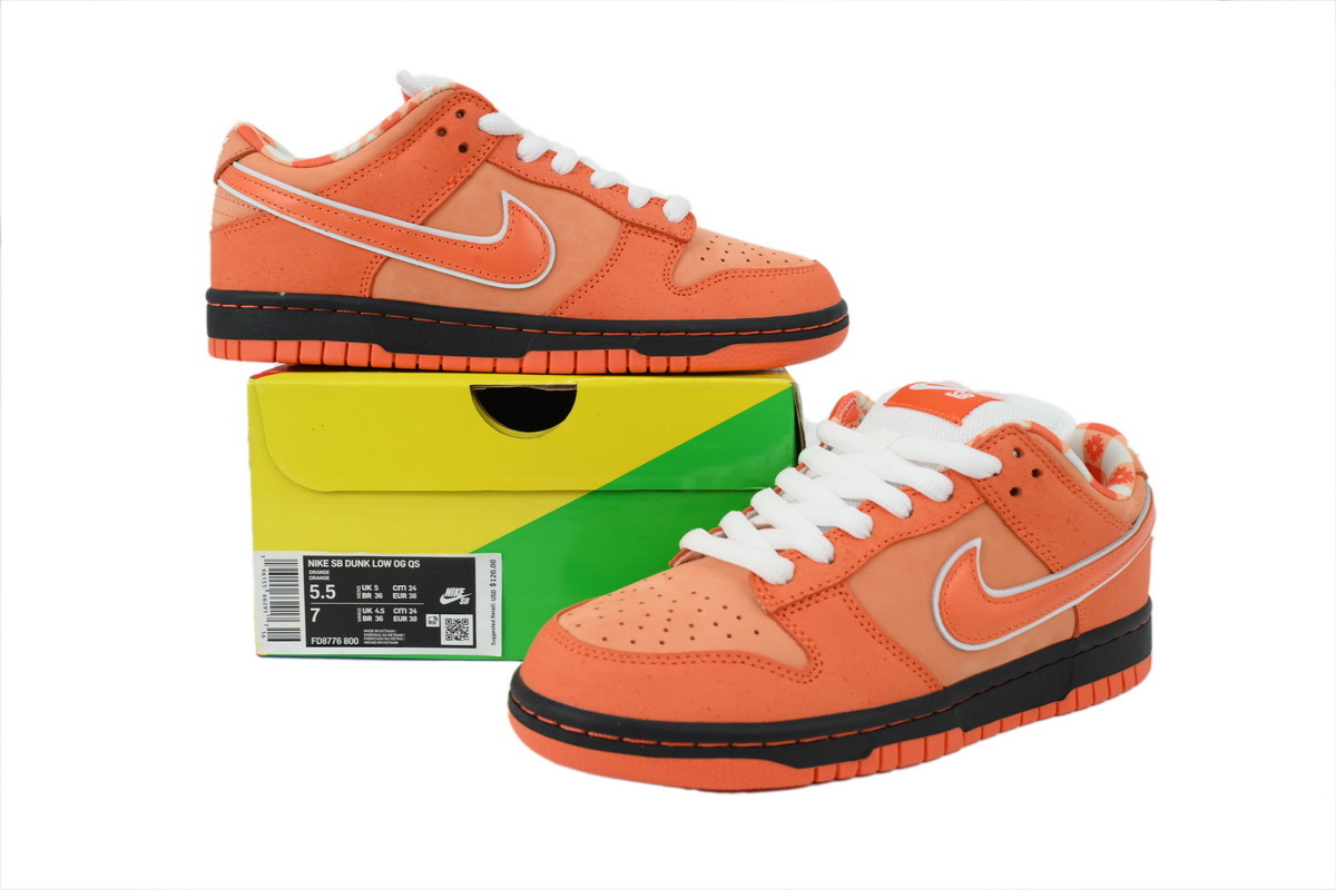 Concepts x Nike SB Dunk Low "Orange Lobster" FD8776-800