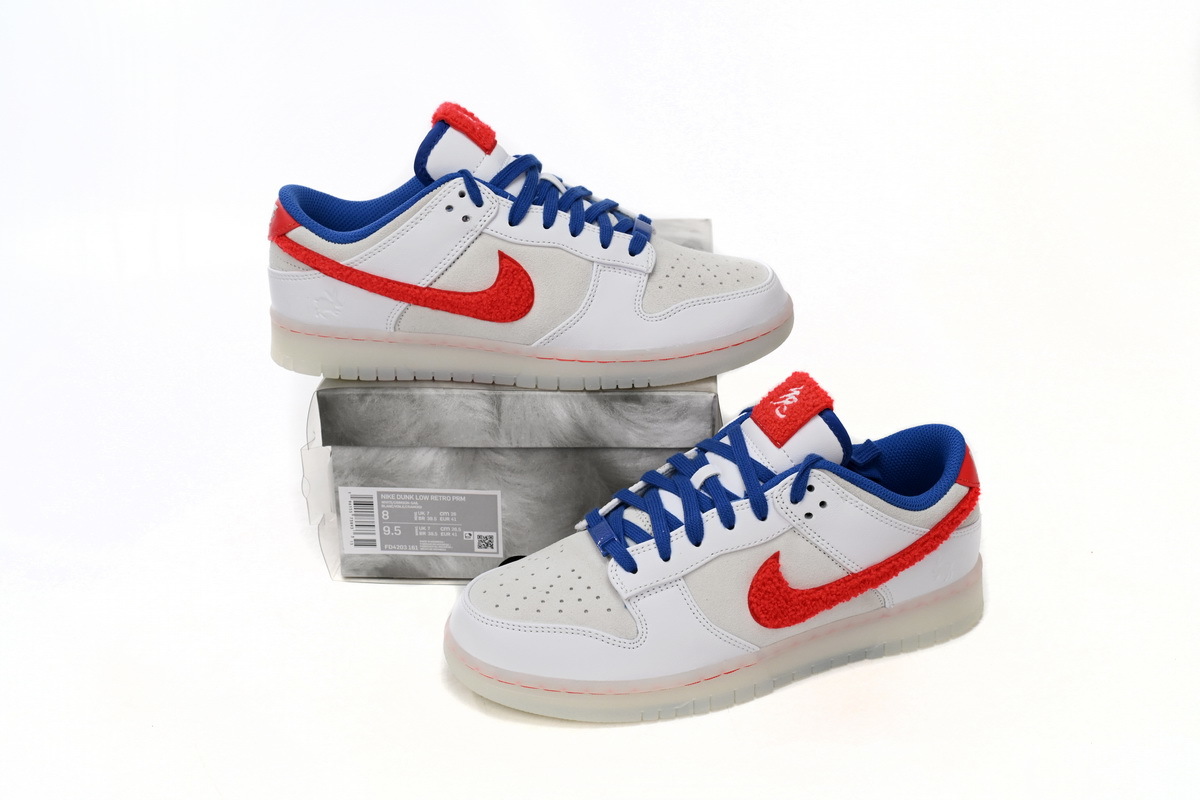 Nike Dunk Low “Year of the Rabbit” White, blue And Red FD4203-161