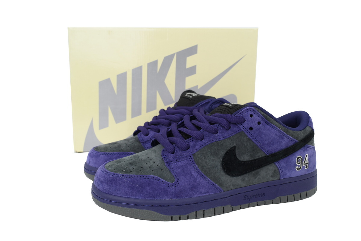 Nike Supreme x Nike Dunk Low SB 'Ink' HQ8487-500